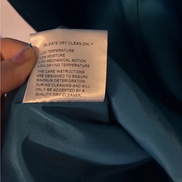 Karen Millen Teal Satin Midi Dress - Picture 7 of 11